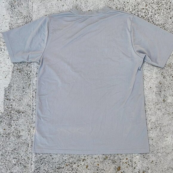 Reebok Men Tee Gray Polyester Sport Athletic T Shirt Size M - Picture 7 of 10